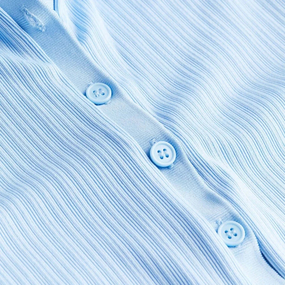 Light Blue Long Sleeve Dress - Picture 2 of 3